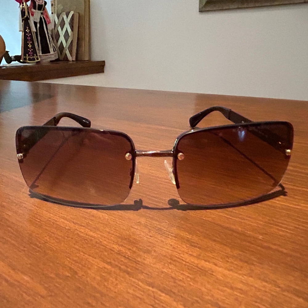Marc by Marc Jacobs Brown Metal Frame Sunglasses